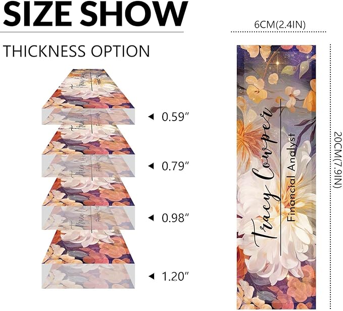 Desk Name Plate Personalized, Custom Name Plate for Desk, Acrylic Desktop Accessories, Office Gift & Decor for Women Men, Teacher Nurse Boss Employee Appreciation Gifts