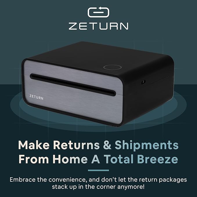 4x6 Thermal Shipping Label Printer - Wireless Bluetooth, Rechargeable Battery, No Ink Needed - for iPhone, Android, Home