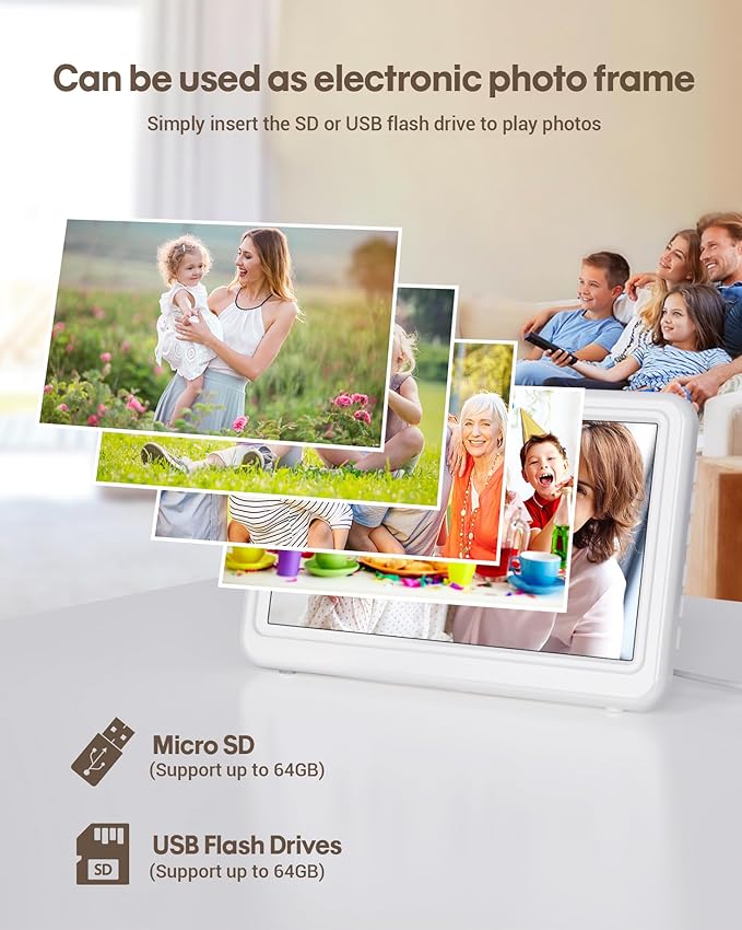 Digital Clock with Date and Week for Seniors, Alzheimer's Dementia Clock with 20 Alarms and 6 Medicine Reminders, 12 Display Modes Large Font Digital Calendar Alarm Clock for Vision Impaired(7 Inch)