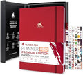 Clever Fox Planner PRO Premium Jan 2026-Jan 2027 – Luxurious Weekly, Monthly & Budget Agenda Organizer for Productivity & Reaching Goals, A4 Hardcover + Keepsake Box – Red