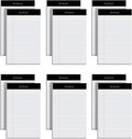 Oxford Premium Legal Pads, 12 Pack, Premium Note Pads, 50 Legal Ruled 5" x 8" Sheets, Bright White Paper with Firm Back, Small Portable Notepads