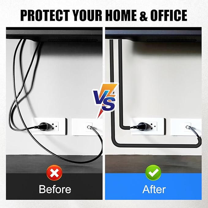 Self-Adhesive Cable Hider, Flexible Wire Cover Cable Raceway for Wires, Wall Mount TV, Home Audio, Network, Power, and Phone Line Managemen (Black, 157inch)