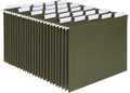 Pendaflex Hanging File Folders, Letter Size, Standard Green, 1/5-Cut Adjustable Tabs, 25 Per Box (81602), Standard Green - 1/5 Tabs