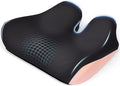 Ergonomic Seat Cushion for Office Chair, Extra Large Car Seat Cushion, Memory Foam Chair Cushion for Tailbone Pain Relief & Pressure Relief Sciatica and Back Support for Long Sitting (Pink)