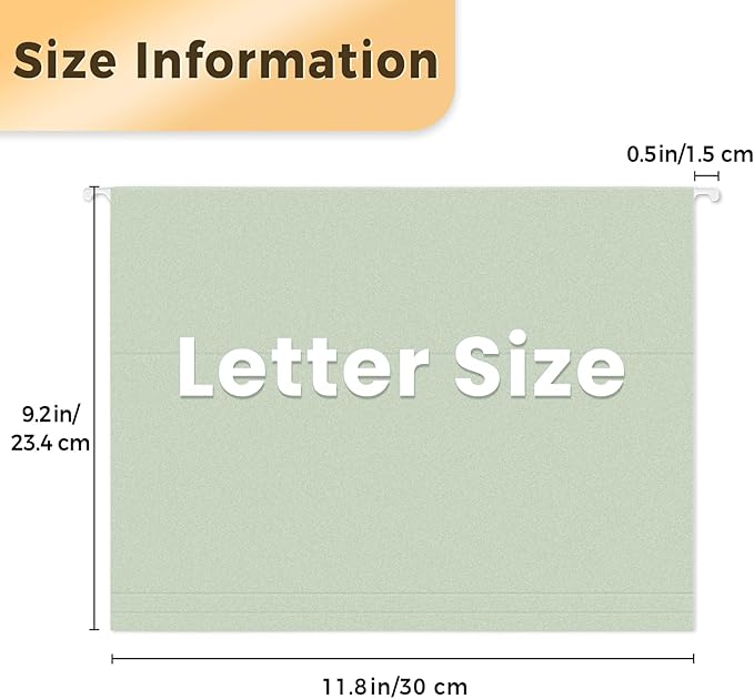 SUNEE Hanging File Folders, Pastel Colors - 75 Pack, Colored File Folders Letter Size with 1/5-Cut Tabs, Ideal for Organizing Home and Office Documents