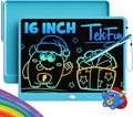 TEKFUN LCD Writing Tablet for Adults, Large Doodle Board, 16 Inch Colorful Drawing Tablet Writing Pad, Toddler Toys for 3 4 5 6 7 8 9 Year Old Girls Boys Teen, Birthday Gifts for Kids (Blue)