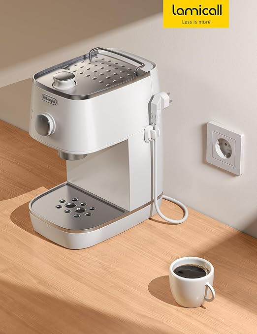 10Pack Cable Spring Holder Clips, Cord Organizer for Desk - Lamicall Adjustable Cord Clip, Wire Holder Organizer, Phone USB Charger Cable Holder, White