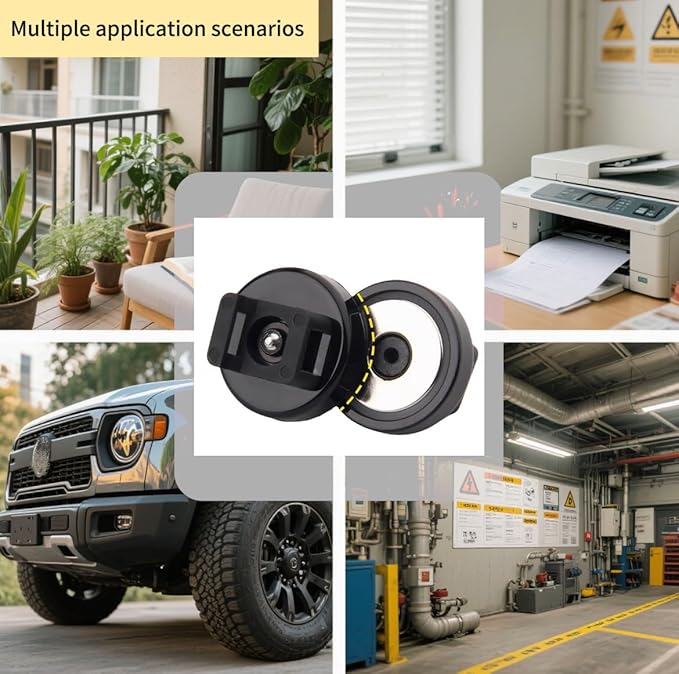 20 Pcs Magnetic Cable Zip Tie Mounts with Duty Zip | Multipurpose Magnetic Cable Holder for Cable Management | Includes Adhesive Tabs for Non-metal Surfaces, Suitable for Walls, Tables and Cars