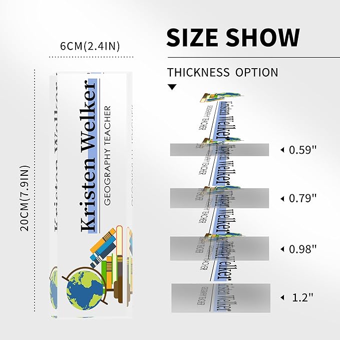 Name Plate for Desk-Personalized Name Plates for Desk-Name Plate Personalized for Office-Gifts for Teacher Boss Employee Appreciation Office Desk Decor (teacher2)