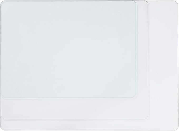 Lorell Tempered Glass Chairmat, 44" Width x 50" Depth x 0.25" Thickness, Clear, 1 Each