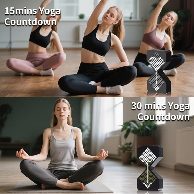 LED Digital Electronic Hourglass Gravity Induction Timer, 1 to 30 Minutes Free Adjustment,DIY Digital Timer, Suitable for Kitchen, Room, Classroom, Office (White)