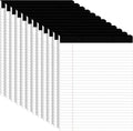 12pcs Legal Pads 8.5 x 11,Notepads 8.5 x 11 Inch, 30 Sheets/Pack, White Note Pads Clear Print Writing Pads of Paper, Perforate Wide Ruled Lined with Sturdy Back for Office, Business & School Supplies