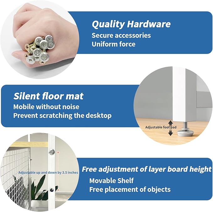 Desk Shelf Bookcase 1-Tier Metal Desktop Bookshelf Hutch with Grid Panel and DIY design possible Multipurpose Storage Organizer Display Rack for Dorm Office Home Computer Desk(Black 29.5"×7.9"×38.6")