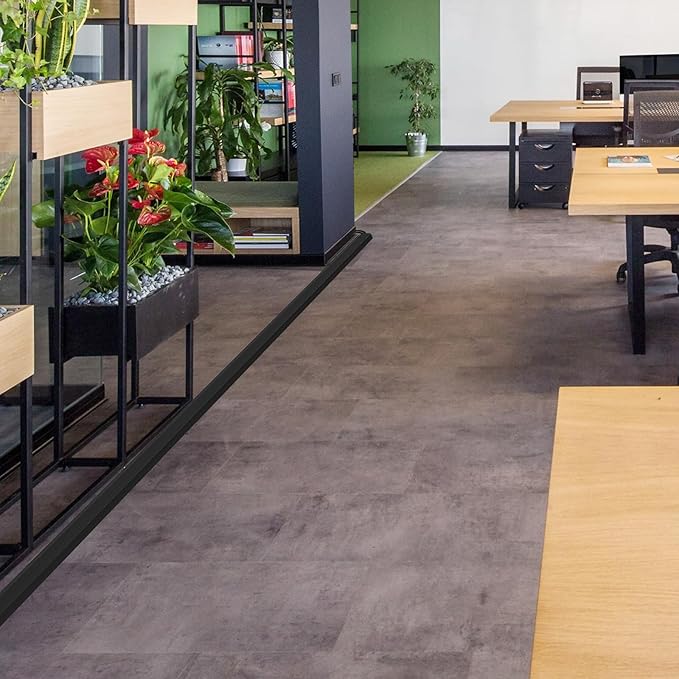 Eapele 10 ft Floor Cord Cover Heavy Duty Cable Protector, Easy to Unroll, Prevent Trip Hazard for Home Office or Outdoor Settings (Black)