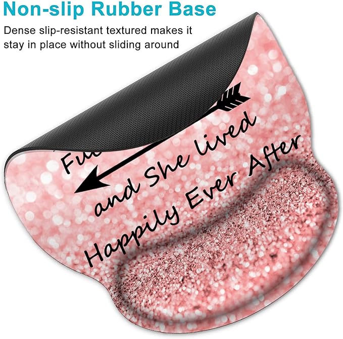 Ergonomic Memory Foam Keyboard and Mouse Support, Non-Slip & Pain Relief Wrist Rest, Comfortable Game and Office Use