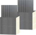 Handepo 100 Pack Composition Notebooks A5/A6 Ruled Lined Composition Kraft Notebooks Bulk Soft Cover Journals Travel Diary Memo for Students Classroom Office Supplies(A5,Gray)