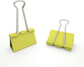 Nctinystore Binder Clips Medium Metal Clamp 1.25 inch / 32 mm (Yellow, 24-PCS)