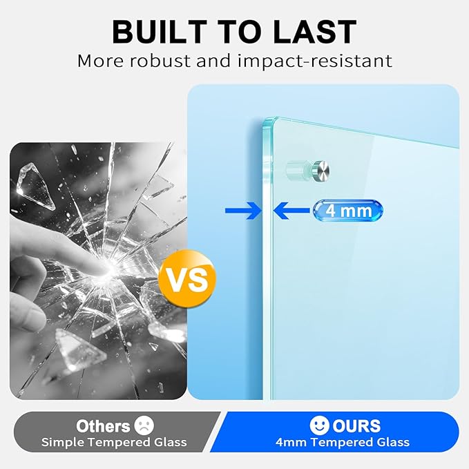 AFMAT Magnetic Glass Whiteboard, 96" x 48" Glass Dry Erase Board, 4mm Tempered Glass w/Strong Magnetic Surface, Large White Board for Wall, Frameless Wall Mounted White Board for Office Home School