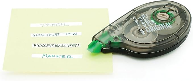 Tombow 68720 MONO Original Correction Tape. Easy To Use Applicator for Instant Corrections, White, 10 Count (Pack of 8)