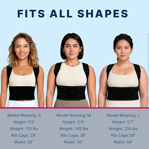 Back Brace Posture Corrector for Women and Men, Adjustable Shoulder Straightener Full Lumbar Support Belt, Upper and Lower Back Pain Relief, Scoliosis Hunchback Hump Thoracic Spine Corrector (Pink L)