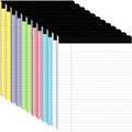 12pcs Legal Pads 8.5 x 11,Notepads 8.5 x 11 Inch, 30 Sheets/Pack, Colored Note Pad Clear Print Writing Pads of Paper, Perforate Wide Ruled Lined with Sturdy Back for Office, Business & School Supplies