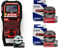 LABELWORKS Epson LW-PX900 Industrial Label Maker and Red Tapes Bundle