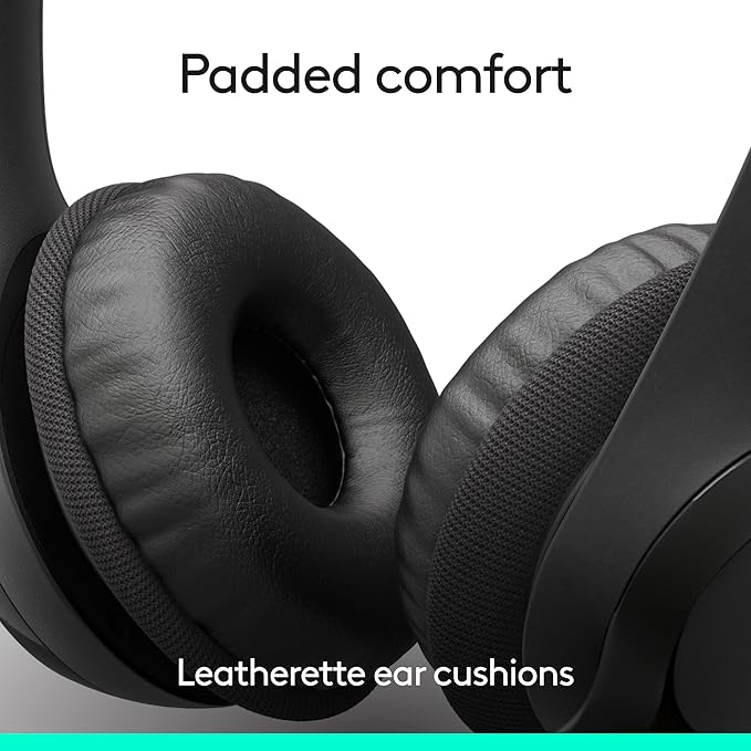 Logitech H391 Wired Headset for PC/Laptop, Stereo Headphones with Noise Canceling Microphone, USB-C, in-Line Controls, Works with Chromebook - Graphite (Pack of 12)