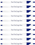 SyPen Personalized Pens With your Custom Logo or Text-500 Pack Bulk-for Businesses, Parties, and Events, Custom Printed Slim Ballpoint Click Pens, Blue Trim Color, Black Ink