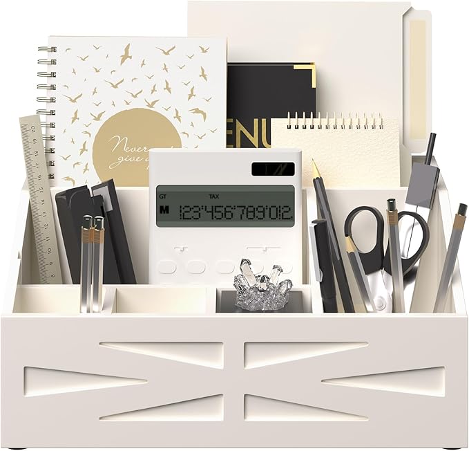 Large Mail Organizer Countertop,Farmhouse Desk and Kitchen Countertop Storage, Letter Sorter, Desk Mail Organizer and Bill Organizer, Desktop File and Paper Holder