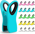 Jetmore 20 Pack Chip Clips, Bag Clips, Binder Clips, Multipurpose Food Clip, Magnetic Clip for Chip, Snack, Food Storage, Kitchen, Packages, Office Paper Clamps