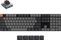 Keychron K5 QMK Ultra-Slim Full Size Layout Wireless Mechanical Gaming Keyboard, 104 Keys with Brown Switch, White LED Backlight Rechargeable Wired Bluetooth Keyboard for Mac/Windows, Version 2