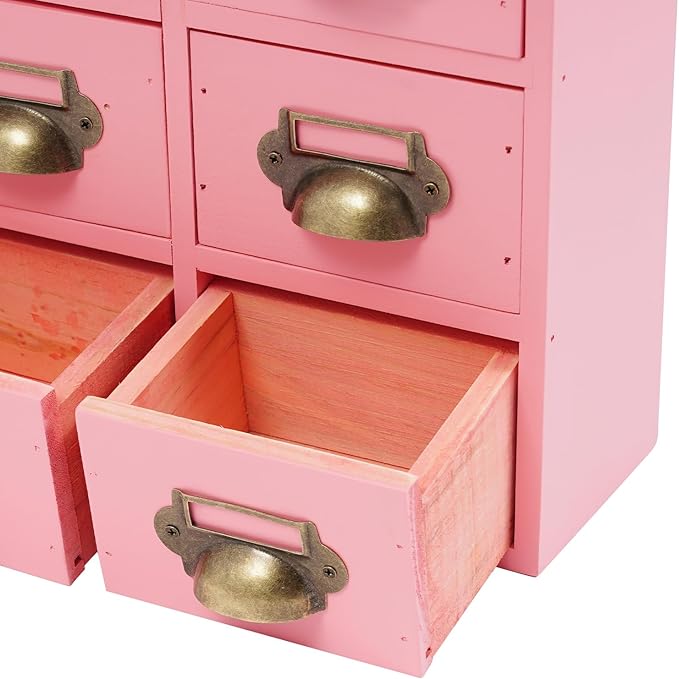 Vintage 16-Drawer Storage Cabinet – Multipurpose Desktop Organizer for Office, Craft & Home