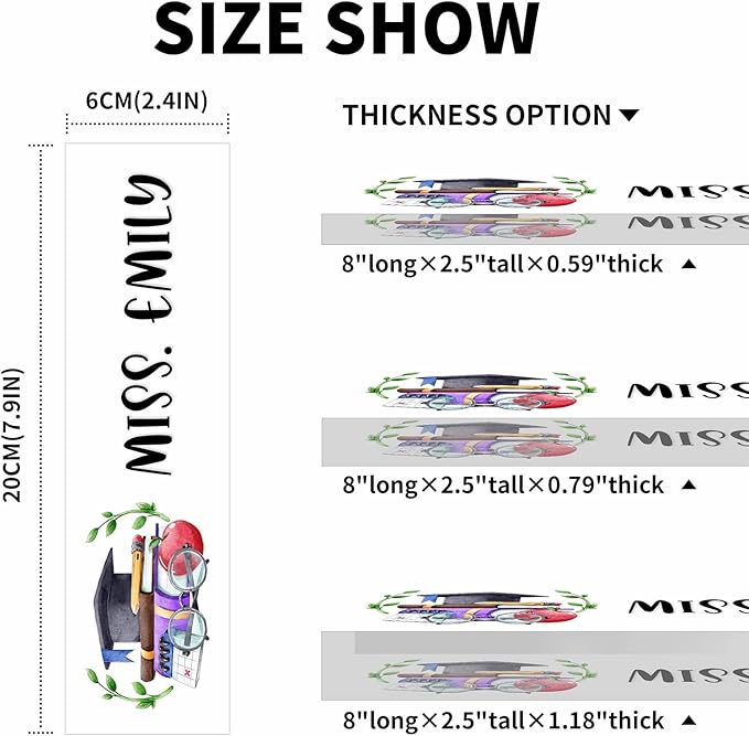 Personalized Office Name Plate for Desk, Custom Employee Appreciation Gifts, Acrylic Desk Name Plate Funny, Desk Decorations Gift, Acrylic Desk Ornaments (Style-Black M)…