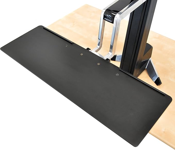 Ergotron – WorkFit-S LD Single Monitor Standing Desk Converter, Sit-Stand Workstation for Tabletops – 6 to 16 lbs, Black