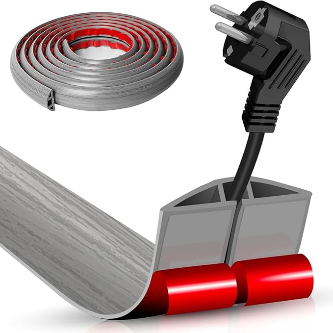 Floor Cable Cover Strips SelfAdhesive Cord Organizers for Wall Durability Wear Resistant for Wall Protections