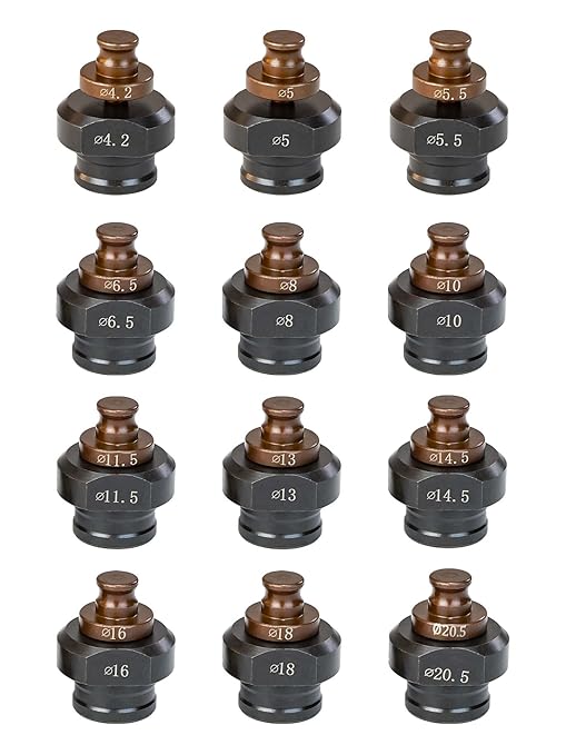 AMZCNC 8mm Hydraulic Hole Punch Die 8mm Electric Hydraulic Hole Punching Die