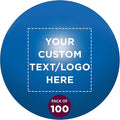 Custom Stress Balls for Adults Set of 100, Personalized Bulk Pack - Relief, Perfect for Your Desk, Office or Home - Blue