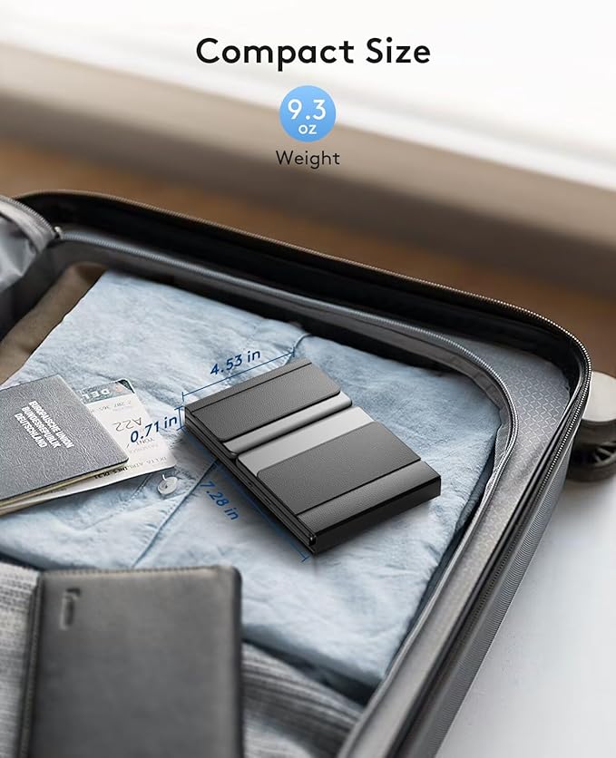 Samsers Foldable Bluetooth Keyboard with Numeric Keypad, Full-Size Wireless Folding PU Leather, Portable Travel for iOS Android Windows Mac OS, Support 3 Device(BT5.1 x 3)