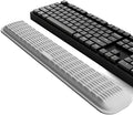 MEKASS Keyboard Wrist Rest - Soft Memory Foam Wrist Support for Long Hours of Work, Gaming, Studying (Light Gray)