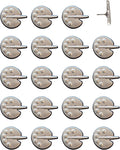 Painters Palette Push Pins - Silver Paint Palette Map Pins for Artists for Cork Boards, Maps, or Lapel Use - Designed in USA - Set of 20