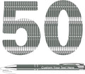 ENOMY 50 Pcs Personalized Pens Bulk Custom Pens with Logo Text Name Black Ballpoint Pens Inspirational Writing Pens, Gift for Teacher Student College Office Wedding Christmas Birthday