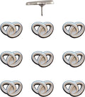 Wedding Rings Push Pins - Silver Intertwined Wedding Rings Map Pins for Cork Boards, Maps, or Lapel Use - Designed in USA - Set of 4