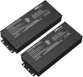 EMITEVER Dimmable Led Driver, 2 Packs 150W AC 110V-277V to DC 24V Transformer, 5-in-1 Dimming: ELV/MLV/TRIAC / 0-10V / 1-10V / 10V PWM/Potentiometer, Waterproof IP67 and UL Listed