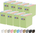 Oterri Cardboard File Organizer Box for Hanging File Folders Letter Size,File Box for Computer Desk,File Cabinet,Working Home,Office,Classroom (Green, Letter Size - 8 Packs)