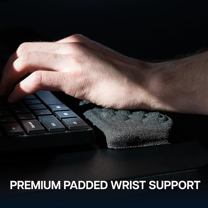 VIVO Premium Adjustable 27 x 11 inch Computer Keyboard and Mouse Platform Tray, Ergonomic Under Table Desk Mount Drawer with Padding, Black, MOUNT-KB27P-B