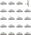 Jet Ski Push Pins - Silver Jet Ski Map Pins for Cork Boards, Maps, or Lapel Use - Designed in USA - Set of 20