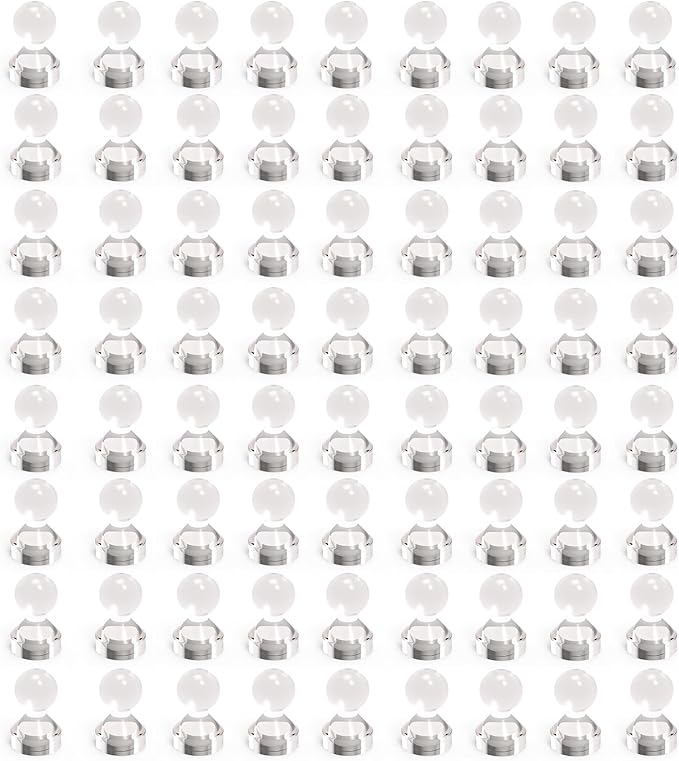 Ant Mag Magnetic Push Pins, 72 Pack Strong Whiteboard Magnets for Fridge, Maps, Office, Kitchen & Classroom White