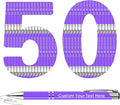 ENOMY 50 Pcs Personalized Pens Bulk Custom Pens with Logo Text Name Black Ballpoint Pens Inspirational Writing Pens, Gift for Teacher Student College Office Wedding Christmas Birthday