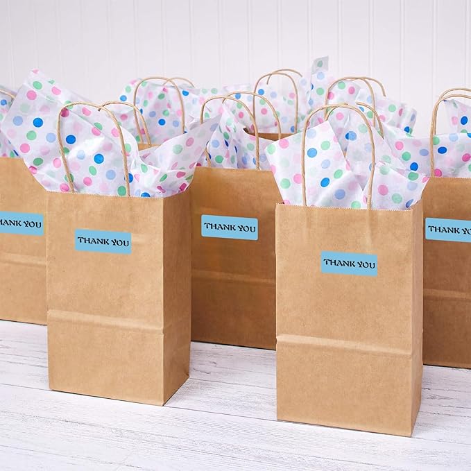 1" x 2-5/8" Colored Address Labels, 600 Bright Lake Blue Label Stickers- Laser/Ink Jet Printer Mailing Labels, 8.5"x11" 20 per Sheet