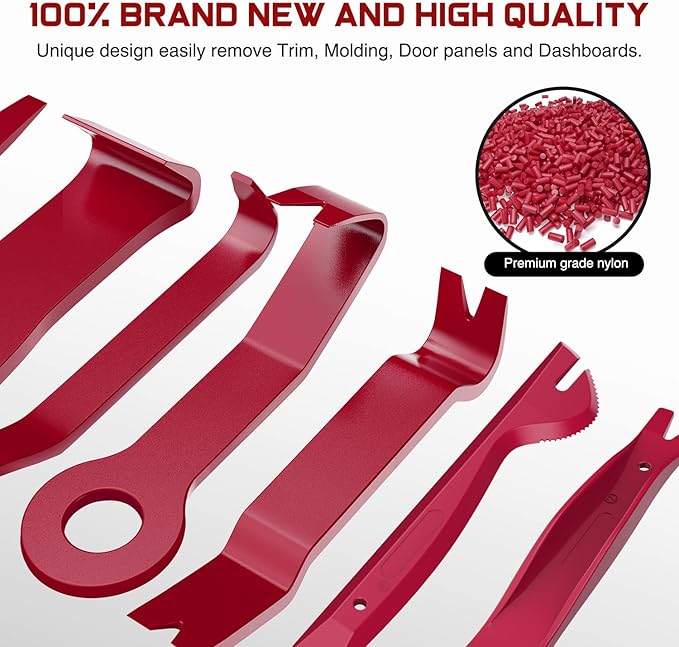 Nilight 238Pcs Trim Removal Tool, Auto Push Pin Bumper Retainer Clip Set Fastener Terminal Remover Tool Adhesive Cable Clips Kit Car Panel Radio Removal Auto Clip Pliers